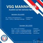 Unsere nächsten Spiele (15.11.25/16.11.25)