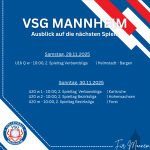 Unsere nächsten Spiele (29.11.25/30.11.25)