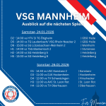 Unsere nächsten Spiele (24.01.26/25.01.26)